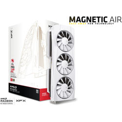 XFX Radeon RX 9070 XT Quicksilver Magnetic Air - White - Product Image 1