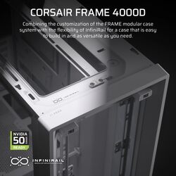 Corsair FRAME 4000D - White - Product Image 1