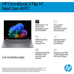 HP OmniBook X Flip 14-fk0002na - BG3E2EA - Product Image 1