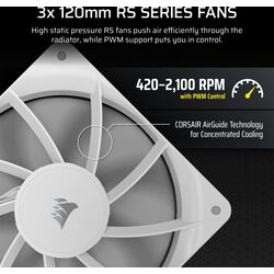 Corsair NAUTILUS 360 RS LCD - White - Product Image 1