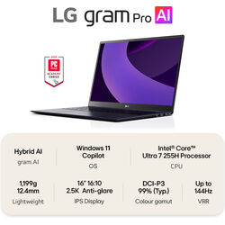 LG gram Pro - 16Z90TP-G.AA78A1 - Product Image 1