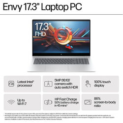 HP ENVY 17-da0500na - Silver - Product Image 1