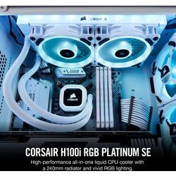 Corsair Hydro H100i RGB PLATINUM SE - White - Product Image 1