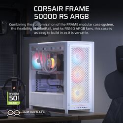 Corsair FRAME 5000D RS ARGB - White - Product Image 1