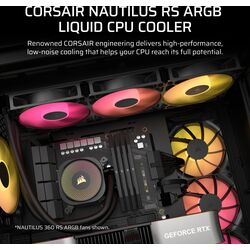 Corsair NAUTILUS 240 RS ARGB - Black - Product Image 1