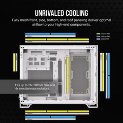 Corsair 2500D AIRFLOW - White - Product Image 1