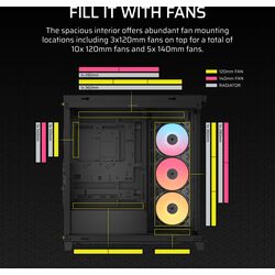 Corsair FRAME 4500X RS-R ARGB Panoramic Glass - Black - Product Image 1