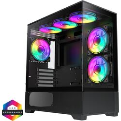 GameMax Vista Mini - w/ 6x Fans - Black - Product Image 1