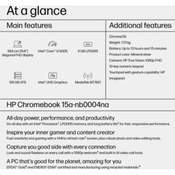 HP Chromebook 15a-nb0004na - 8Y5D1EA - Product Image 1