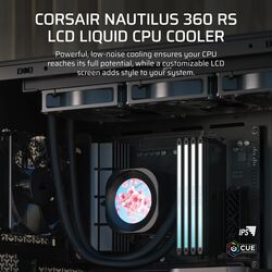 Corsair NAUTILUS 360 RS LCD - Black - Product Image 1