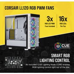 Corsair iCUE 465X RGB - White - Product Image 1