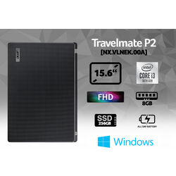 Acer TravelMate P2 - P215-52-37G6 - Black - Product Image 1