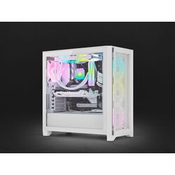 Corsair iCUE 4000D RGB AIRFLOW QL Edition - White - Product Image 1