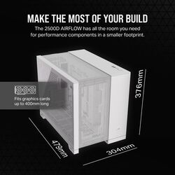 Corsair 2500D AIRFLOW - White - Product Image 1