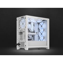 Corsair iCUE 4000D RGB AIRFLOW QL Edition - White - Product Image 1