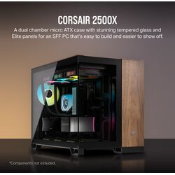 Corsair 2500X - Dual Chamber - Black/Walnut Wood - Product Image 1