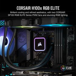 Corsair iCUE H100x RGB ELITE - Product Image 1