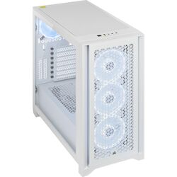 Corsair iCUE 4000D RGB AIRFLOW QL Edition - White - Product Image 1