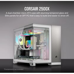 Corsair 2500X - Dual Chamber - White/Gray Aluminum - Product Image 1