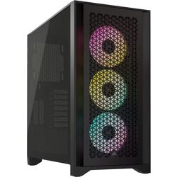 Corsair iCUE 4000D RGB AIRFLOW - w/ 3x AF120 - Black - Product Image 1