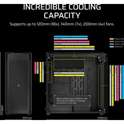 Corsair iCUE LINK 9000D RGB AIRFLOW - Black - Product Image 1