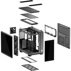 ASUS TUF Gaming GT502 Horizon ARGB - Black - Product Image 1