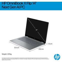 HP OmniBook X Flip 14-fk0002na - BG3E2EA - Product Image 1
