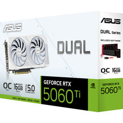 ASUS GeForce RTX 5060 Ti Dual OC - White - Product Image 1
