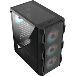 CiT Neo Black ARGB Mesh - w/ 4 Fans - Black - Product Image 1