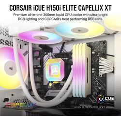 Corsair iCUE H150i ELITE CAPELLIX XT - White - Product Image 1