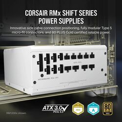 Corsair RM850x Shift - ATX 3.0 - White - Product Image 1