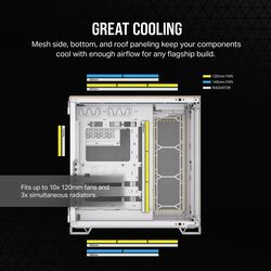 Corsair 6500X - Dual Chamber - White/Bamboo Wood - Product Image 1