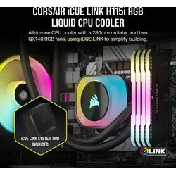 Corsair iCUE LINK H115i RGB - Black - Product Image 1