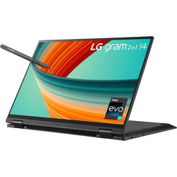 LG gram 2-in-1 - 14T90R-K.AA77A1 - Black - Product Image 1