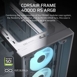 Corsair FRAME 4000D RS ARGB - White - Product Image 1