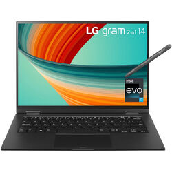 LG gram 2-in-1 - 14T90R-K.AA77A1 - Black - Product Image 1