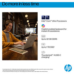 HP OmniBook 7 AI - BL2B2EA - Silver - Product Image 1