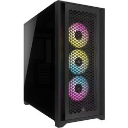 Corsair iCUE 5000D RGB AIRFLOW - w/ 3x AF120 - Black - Product Image 1