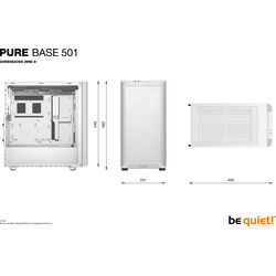 be quiet! Pure Base 501 Airflow - White - Product Image 1