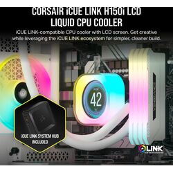 Corsair iCUE LINK H150i LCD - White - Product Image 1