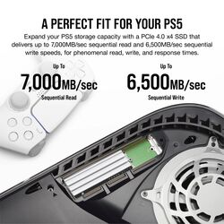 Corsair MP600 ELITE - w/ Heatsink - White - Product Image 1