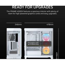 Corsair iCUE Link 4500X LX-R RGB Panoramic Glass - White - Product Image 1