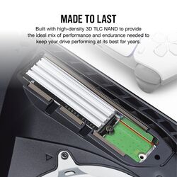 Corsair MP600 ELITE - w/ Heatsink - White - Product Image 1