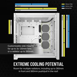 Corsair 5000D CORE AIRFLOW - White - Product Image 1