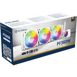 SilverStone PermaFrost PF360W-ARGB - White - Product Image 1