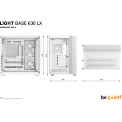 be quiet! Light Base 600 LX ARGB - White - Product Image 1