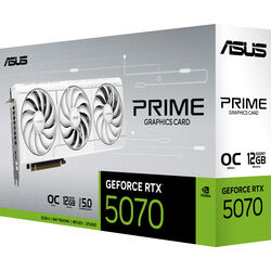 ASUS GeForce RTX 5070 Prime OC - White - Product Image 1
