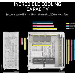 Corsair iCUE LINK 9000D RGB AIRFLOW - White - Product Image 1