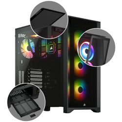 Corsair iCUE 4000X RGB - Black - Product Image 1