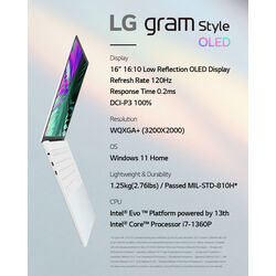 LG Gram Style 16Z90RS - White - Product Image 1